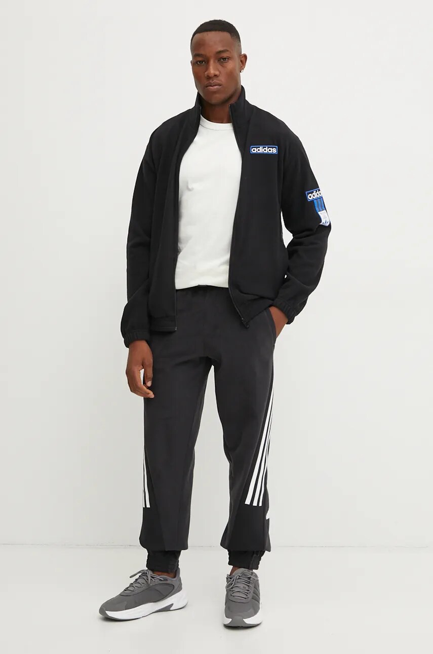 Кофта adidas Originals Puffer Adibreak Tracktop чоловіча колір чорний з аплікацією IY4847