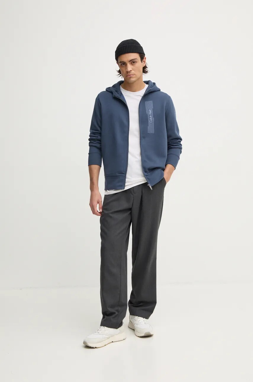 Кофта Calvin Klein чоловіча з капюшоном з принтом K10K113550