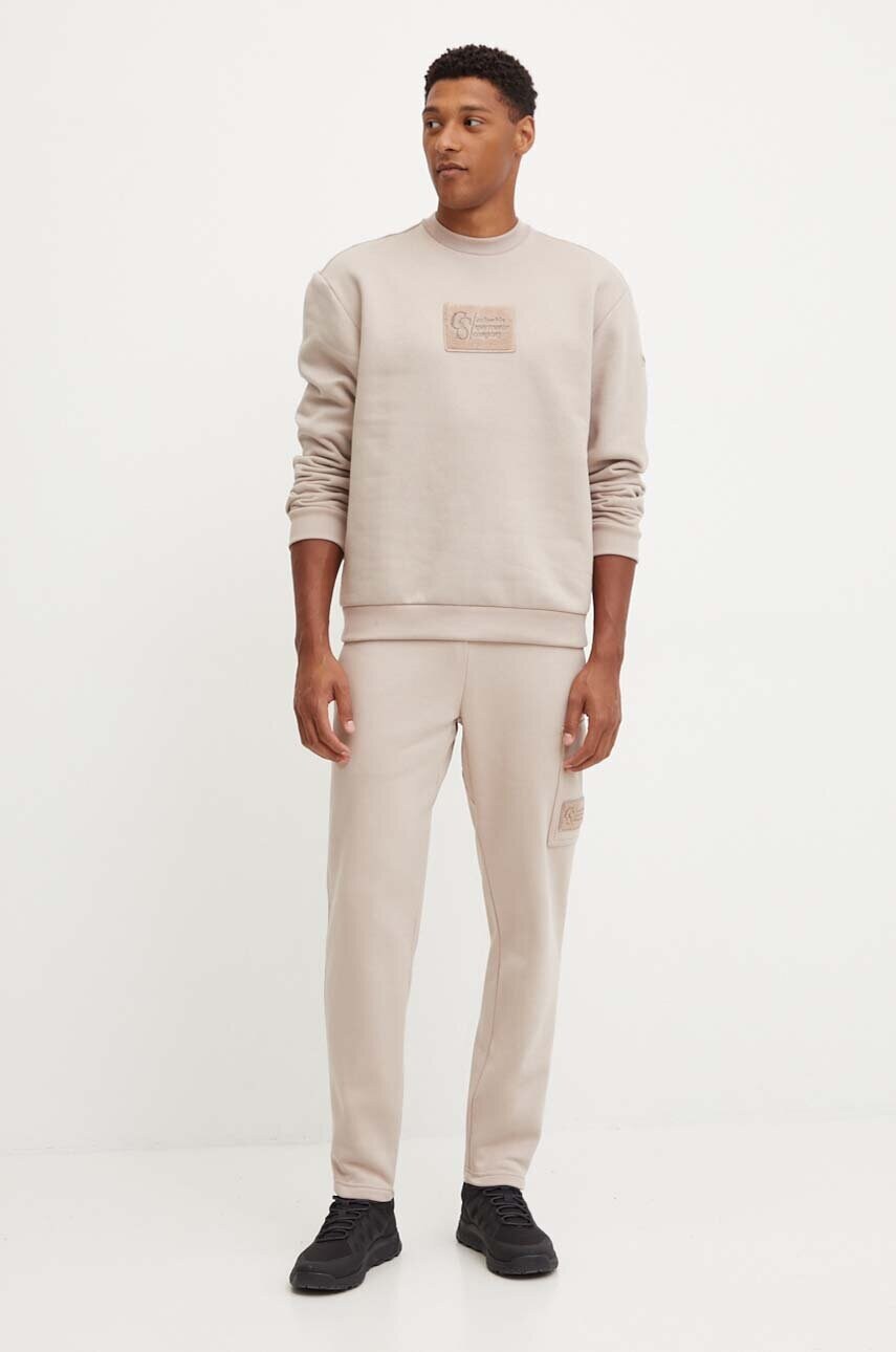 Кофта Columbia Wallowa Fleece чоловіча колір бежевий з аплікацією 2090811