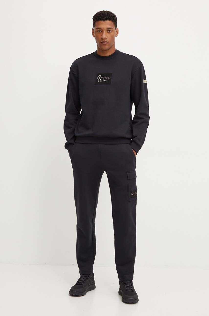 Кофта Columbia Wallowa Fleece чоловіча колір чорний з аплікацією 2090811