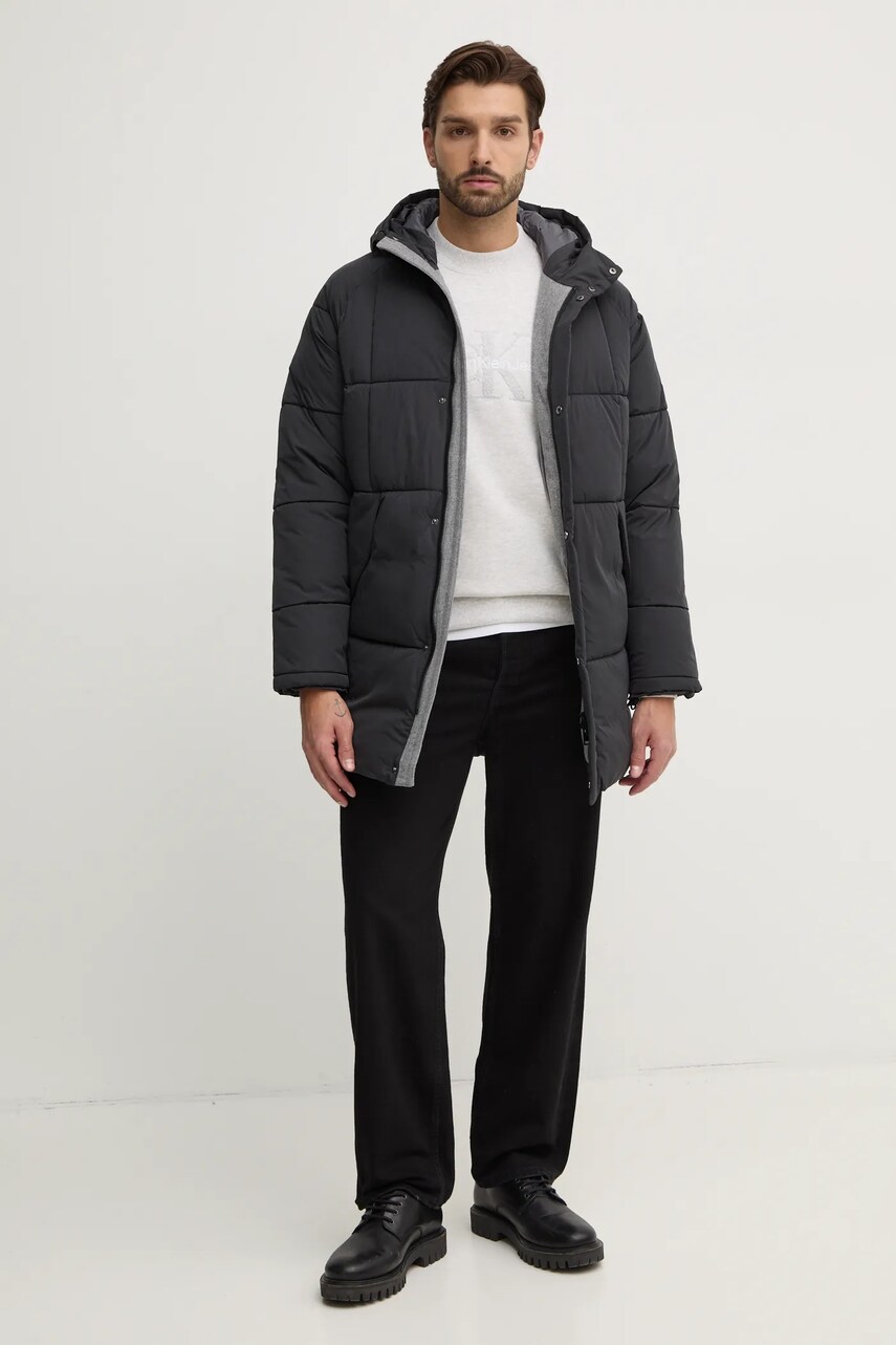 Бавовняна кофта Calvin Klein Jeans чоловіча колір бежевий з аплікацією J30J326144