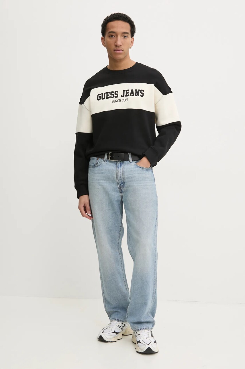 Кофта Guess Jeans чоловіча колір зелений візерунок M4BQ39 K9V31