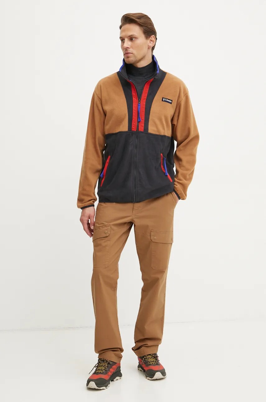 Флісова кофта Columbia Backbowl II Full Zip Fleece колір коричневий візерунок 2090851