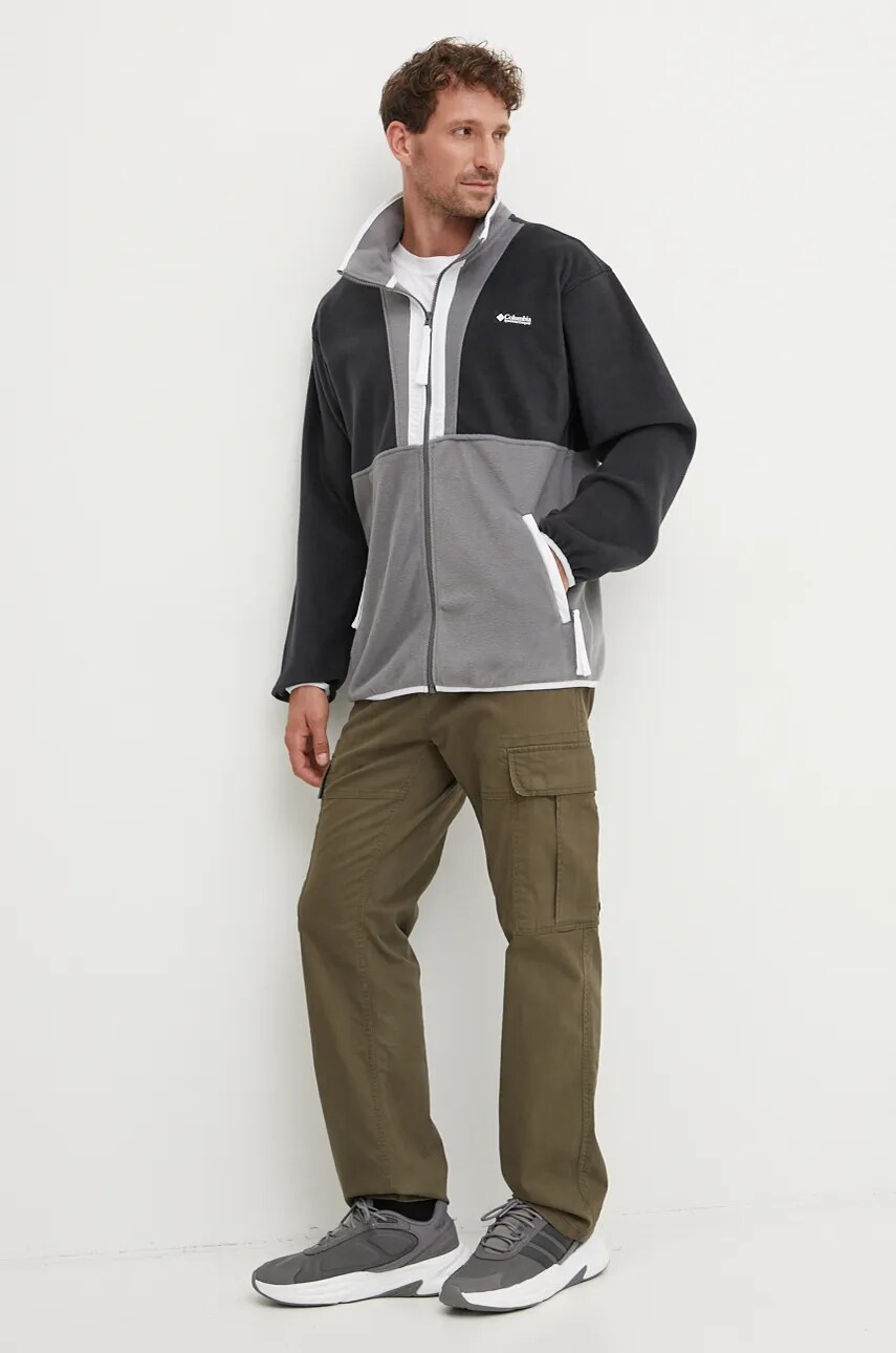 Флісова кофта Columbia Backbowl II Full Zip Fleece колір сірий візерунок 2090851