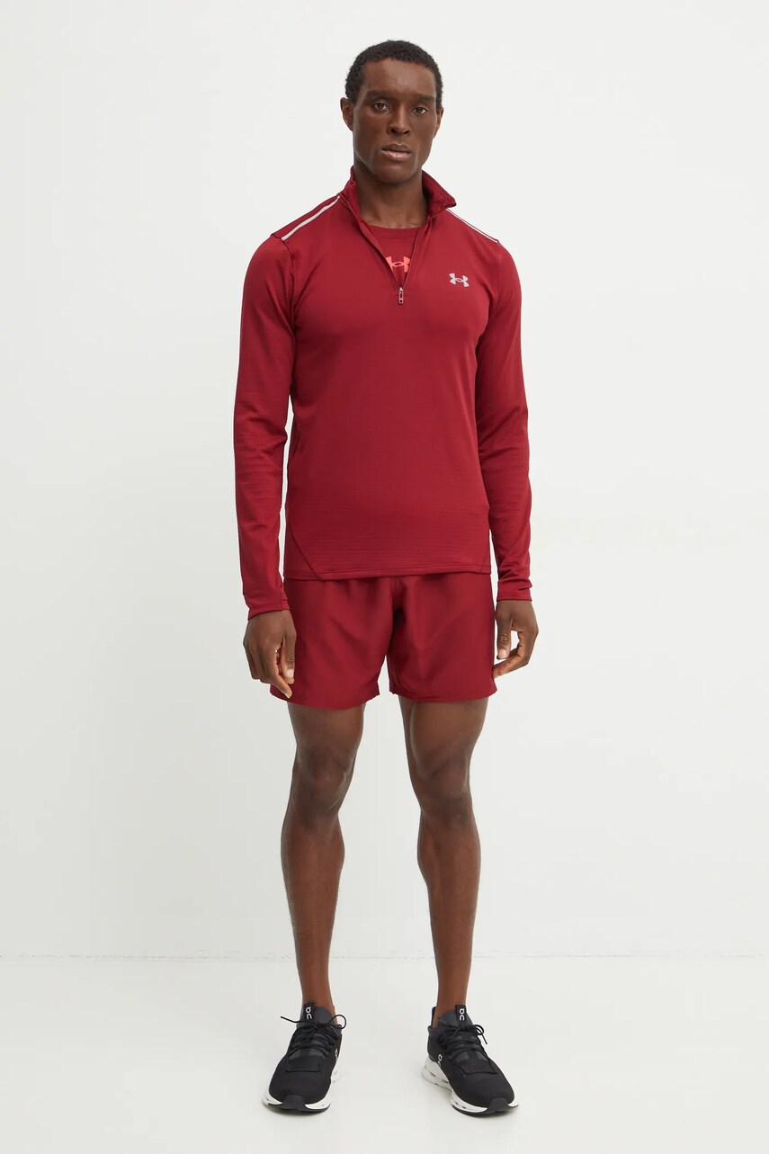 Тренувальна кофта Under Armour Vanish Cold Weather колір бордовий однотонна 1387793