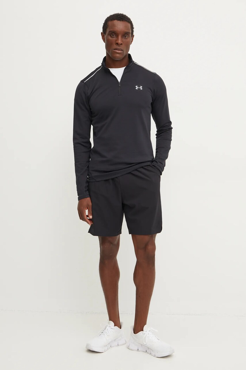 Тренувальна кофта Under Armour Vanish Cold Weather колір чорний однотонна 1387793