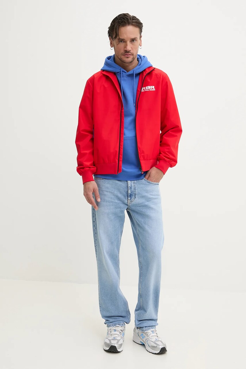 Кофта Tommy Jeans чоловіча колір фіолетовий з капюшоном однотонна DM0DM20742