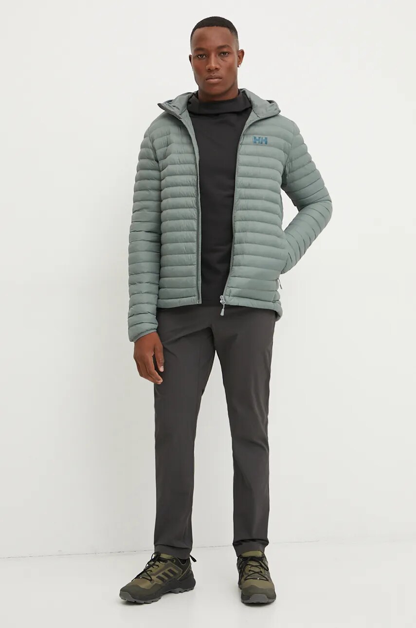 Спортивна кофта Helly Hansen Versalite Fleece колір чорний з капюшоном однотонна 49551