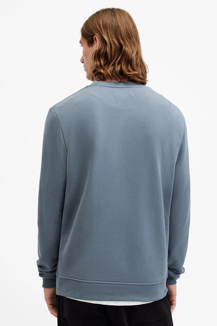 Бавовняна кофта AllSaints RAVEN CREW чоловіча  однотонна M037NB