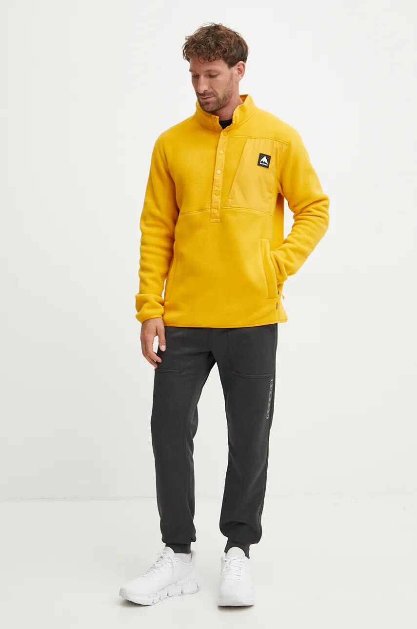 Кофта Burton чоловіча колір жовтий візерунок 238381