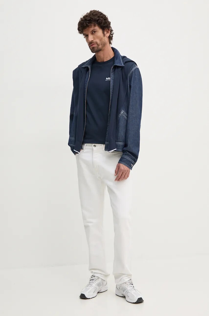 Бавовняний светр Red Bull Racing x Pepe Jeans Red Bull Racing x Pepe Jeans колір синій легкий RM700007