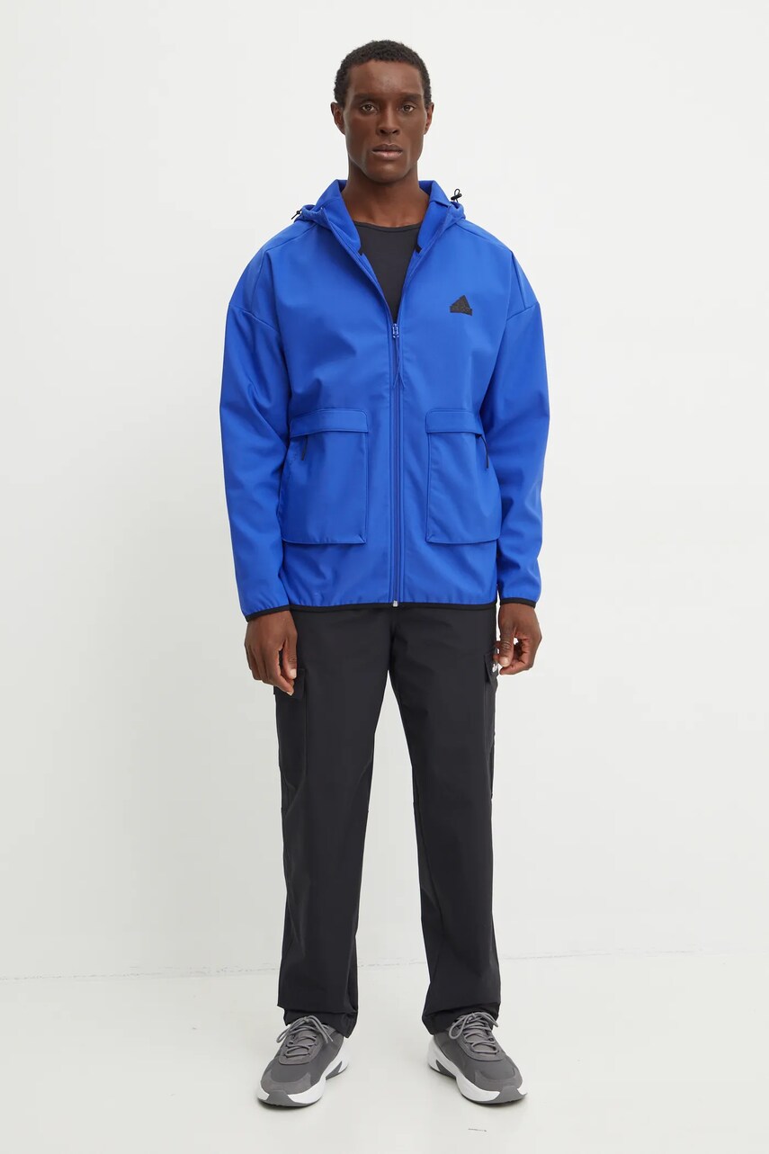Кофта adidas City Escape чоловіча з капюшоном однотонна IY1489