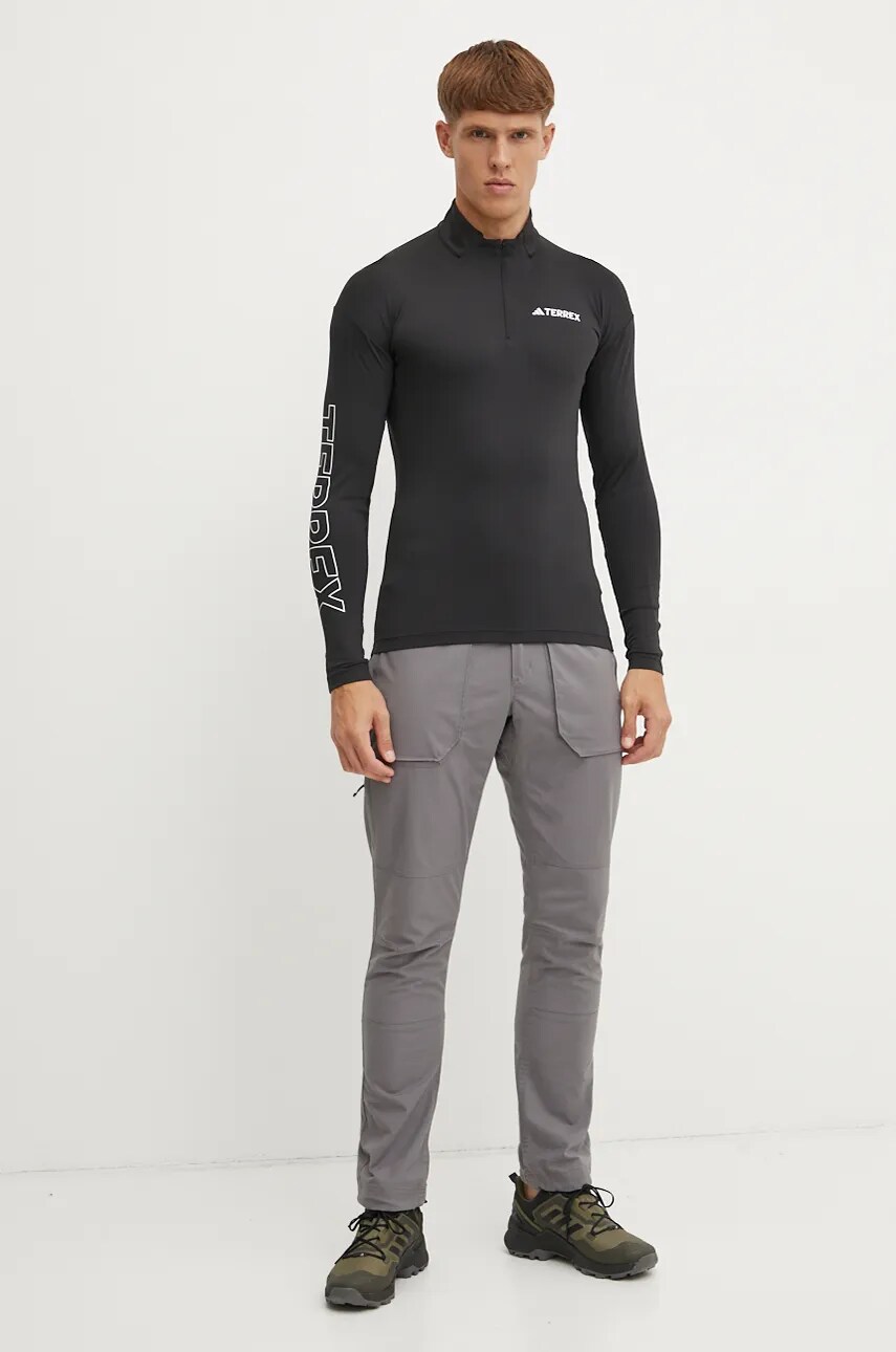 Спортивна кофта adidas TERREX Xperior колір чорний з принтом HZ6252
