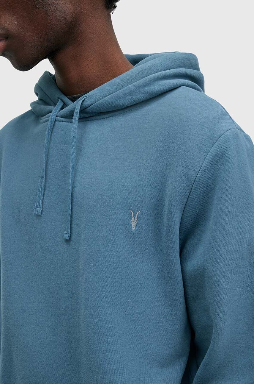 Купити Бавовняна кофта AllSaints RAVEN OTH HOODY чоловіча з капюшоном однотонна M003NZ – головне зображення