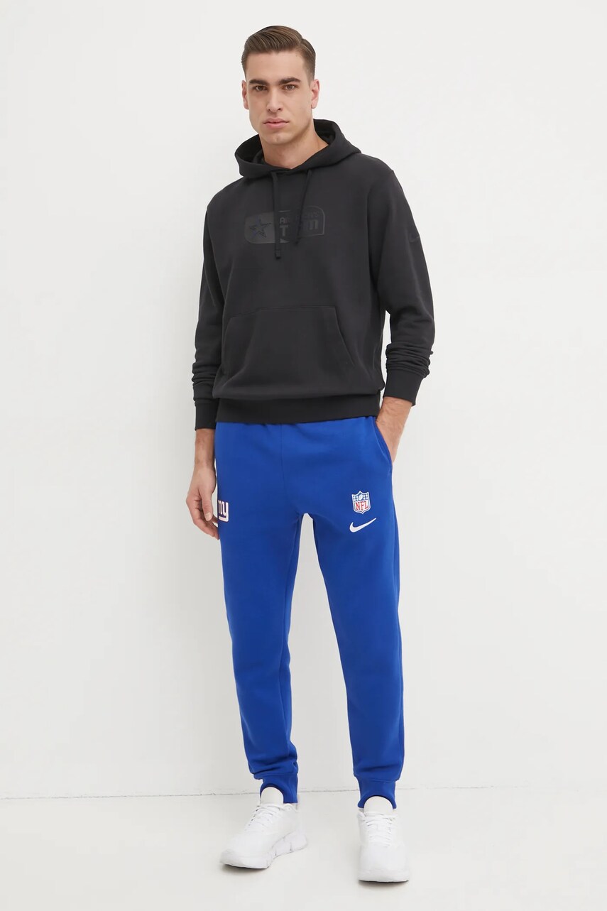 Кофта Nike Dallas Cowboys чоловіча колір чорний з капюшоном з аплікацією 01D1-00A-7RD-RS5