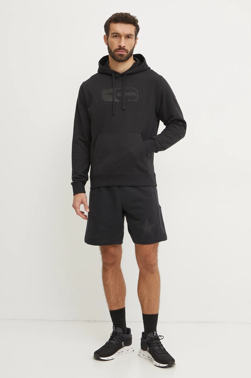 Кофта Nike New England Patriots чоловіча колір чорний з капюшоном з принтом 01D1-00A-8K-RS5