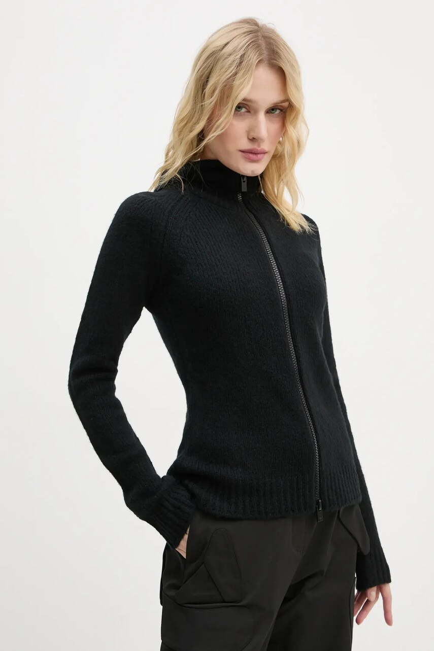 Вовняний кардиган Heliot Emil колір чорний легкий AW24.W.07.066.BLK01