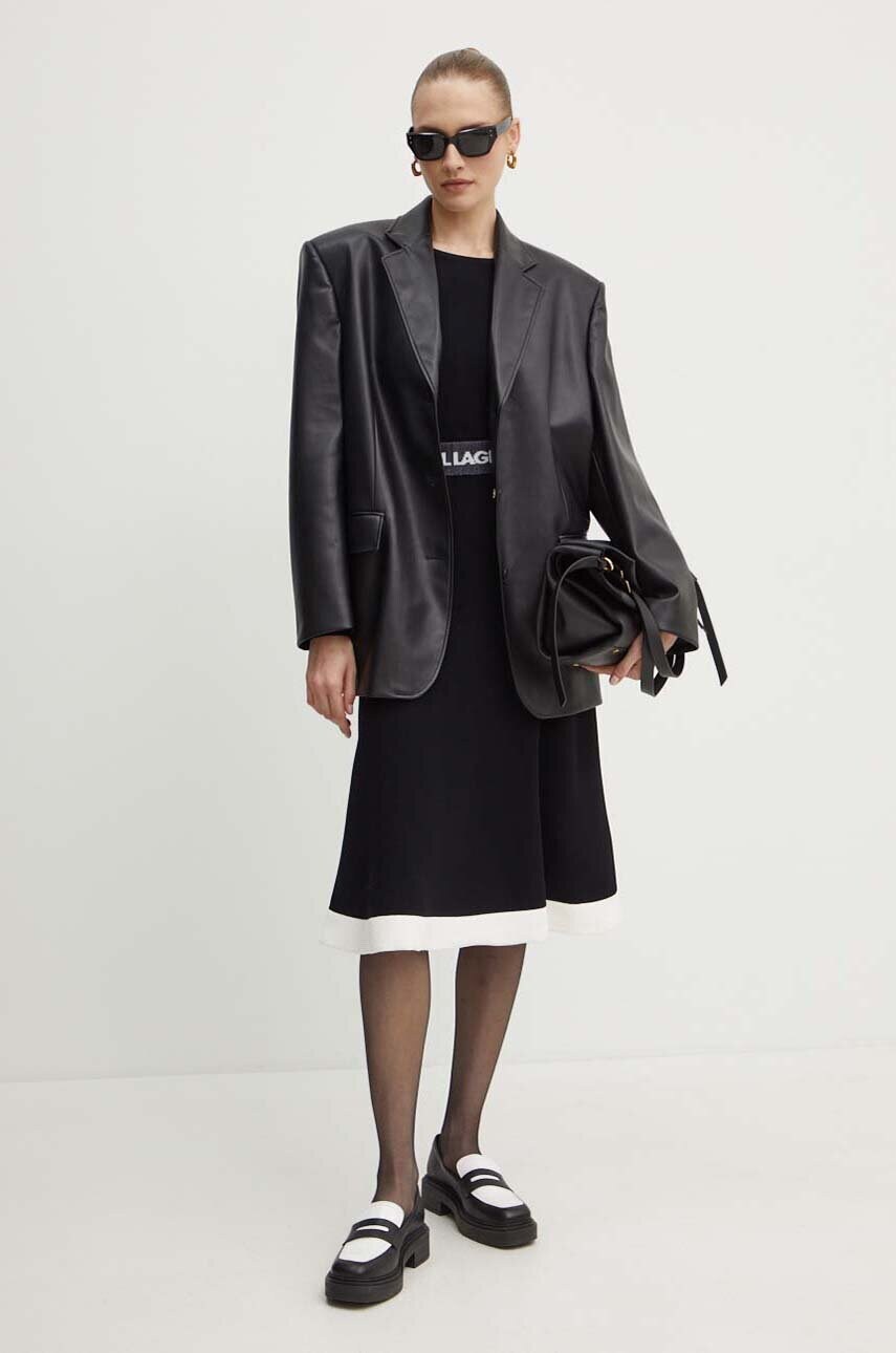Боді Karl Lagerfeld жіноче колір чорний 245W2005