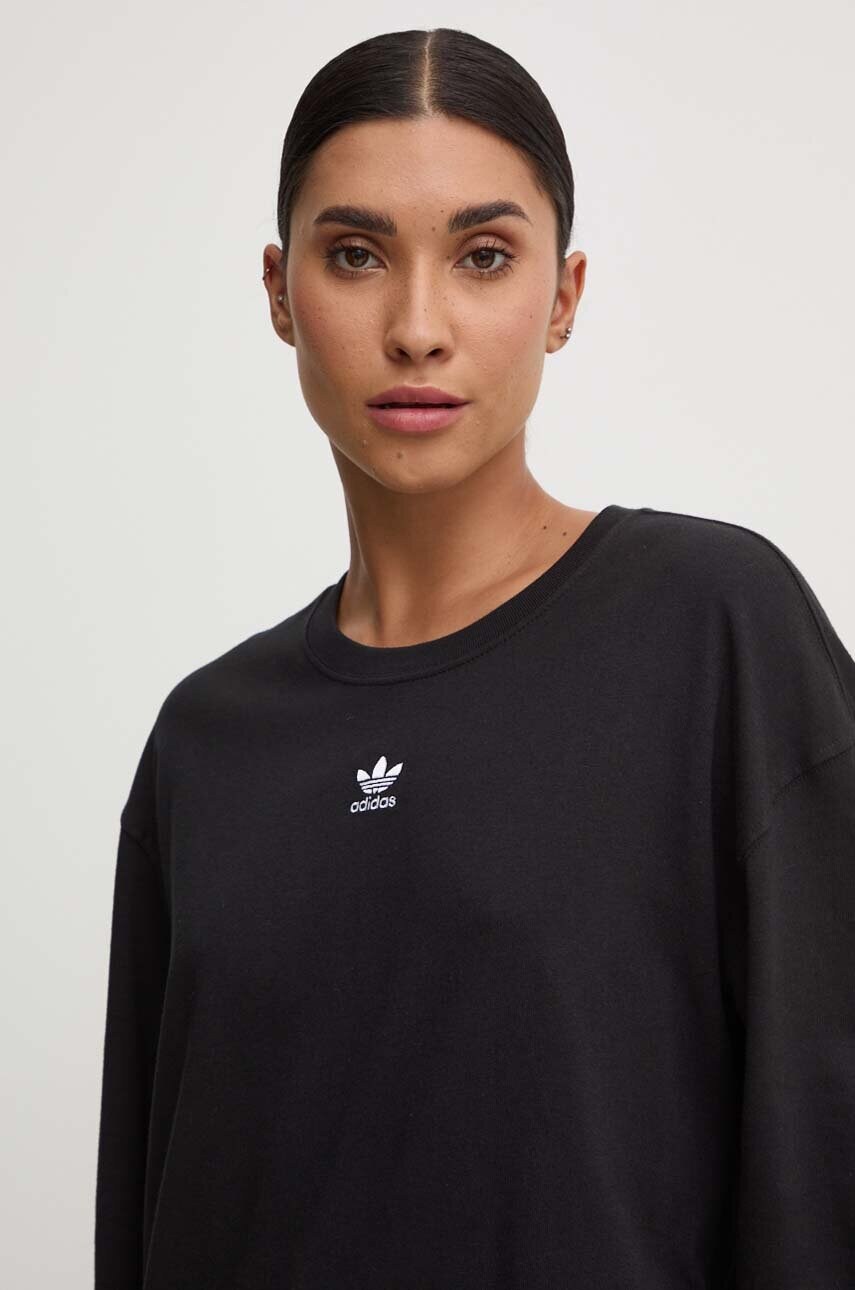 Бавовняний лонгслів adidas Originals 0 колір чорний IW0954