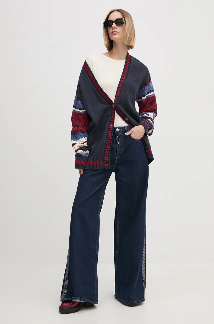 Бавовняний лонгслів Pepe Jeans FLOREN колір бежевий PL505954