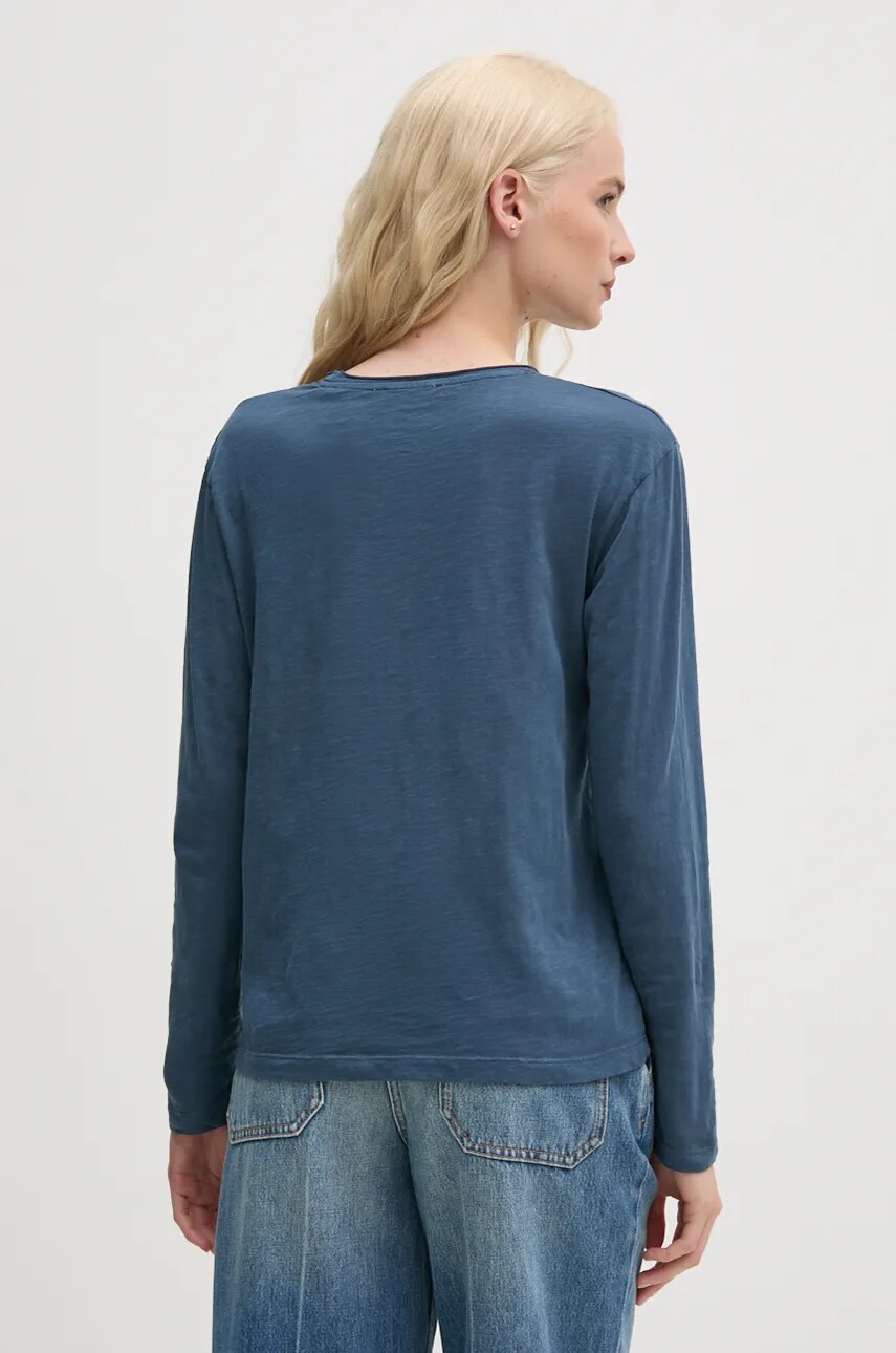 Бавовняний лонгслів Pepe Jeans FLOREN колір синій PL505954