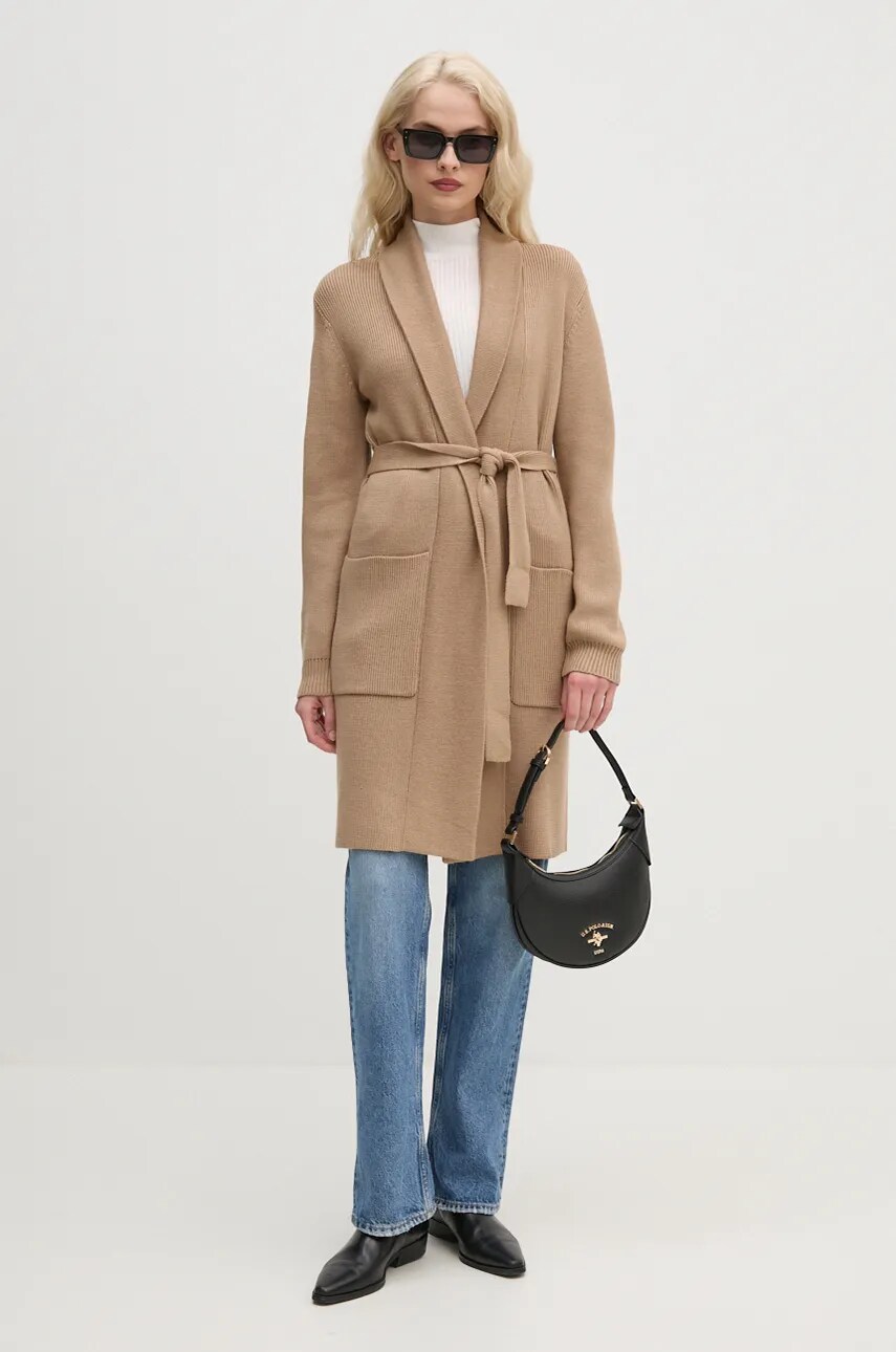 Лонгслів Pepe Jeans FLORY жіночий колір бежевий гольф PL505978