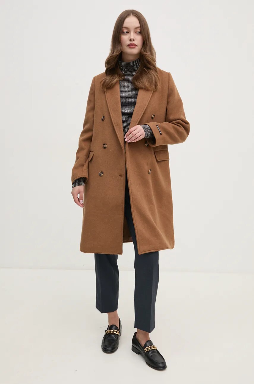 Лонгслів Tommy Hilfiger жіночий колір синій гольф WW0WW42905
