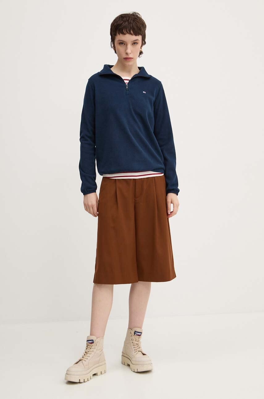 Лонгслів Tommy Jeans жіночий колір бежевий DW0DW19817