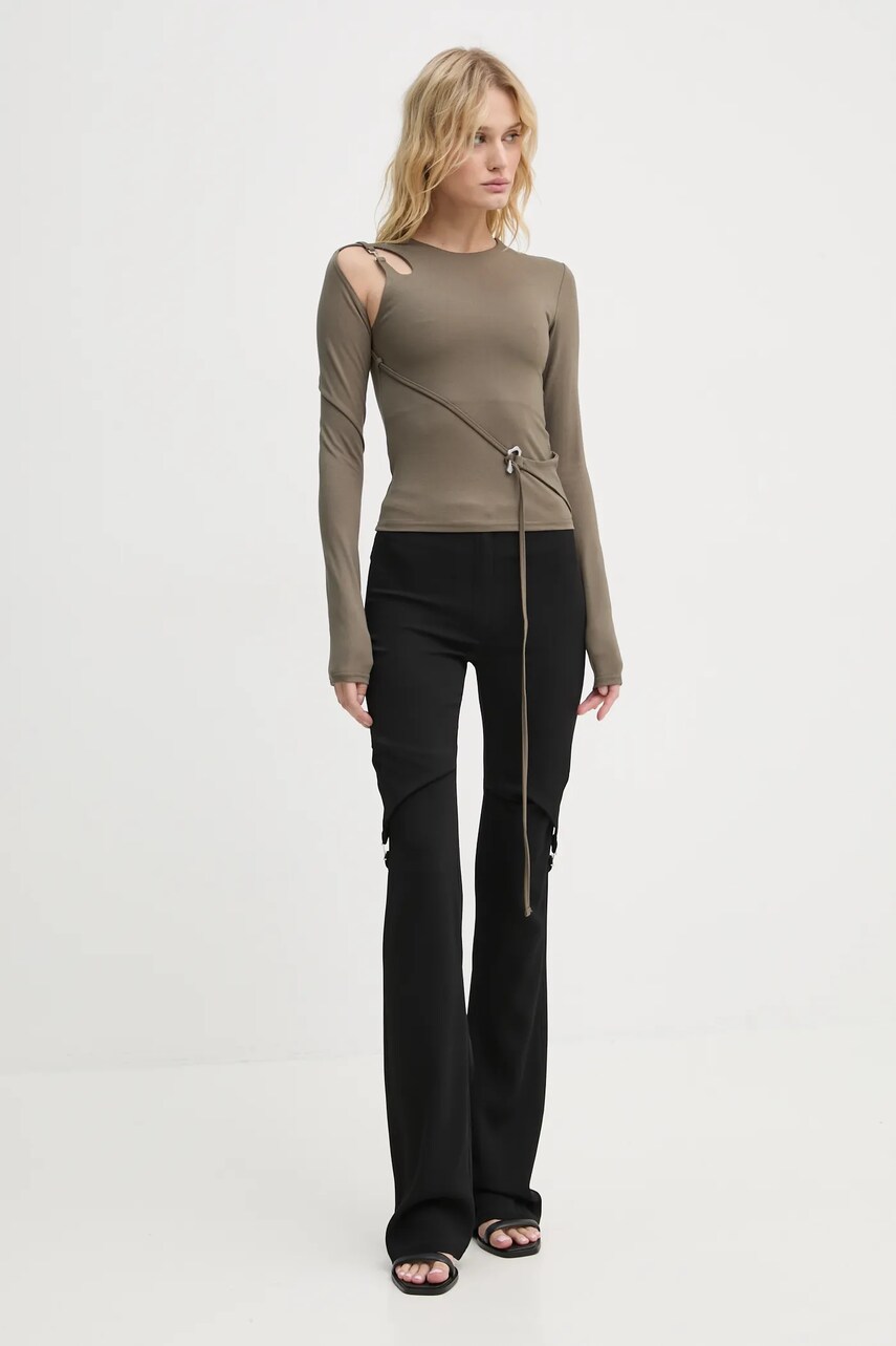 Лонгслів Heliot Emil жіночий колір зелений AW24.W.13.071.DG23