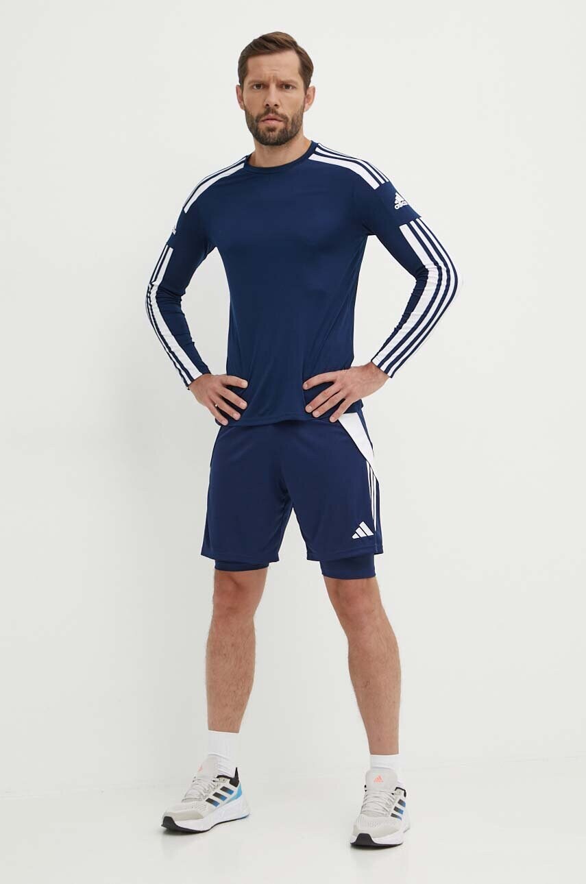 Лонгслів для тренувань adidas Performance Squadra 21 колір синій візерунок GN5790