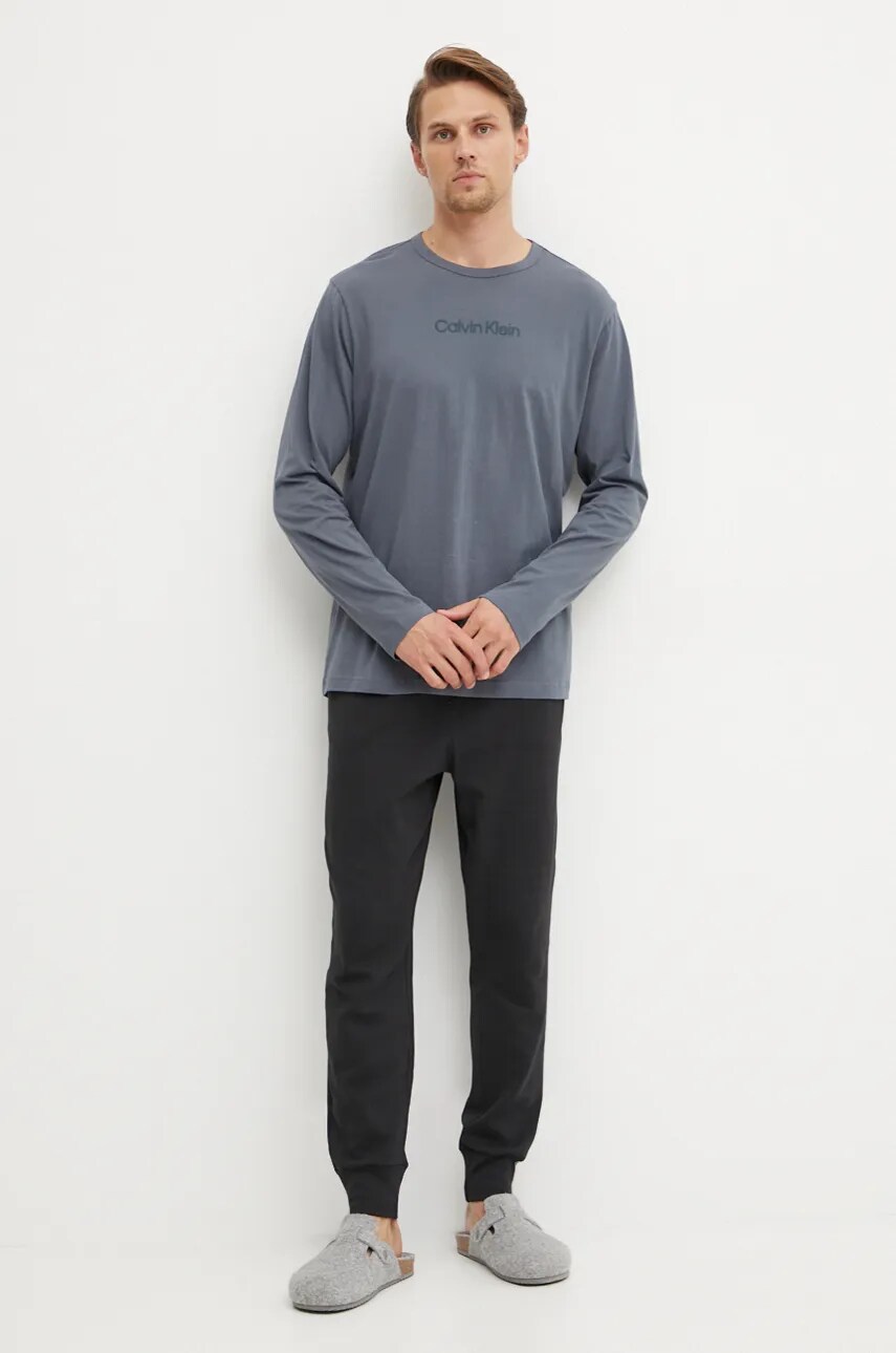 Футболка Calvin Klein Underwear чоловічі колір сірий однотонна 000NM2771E
