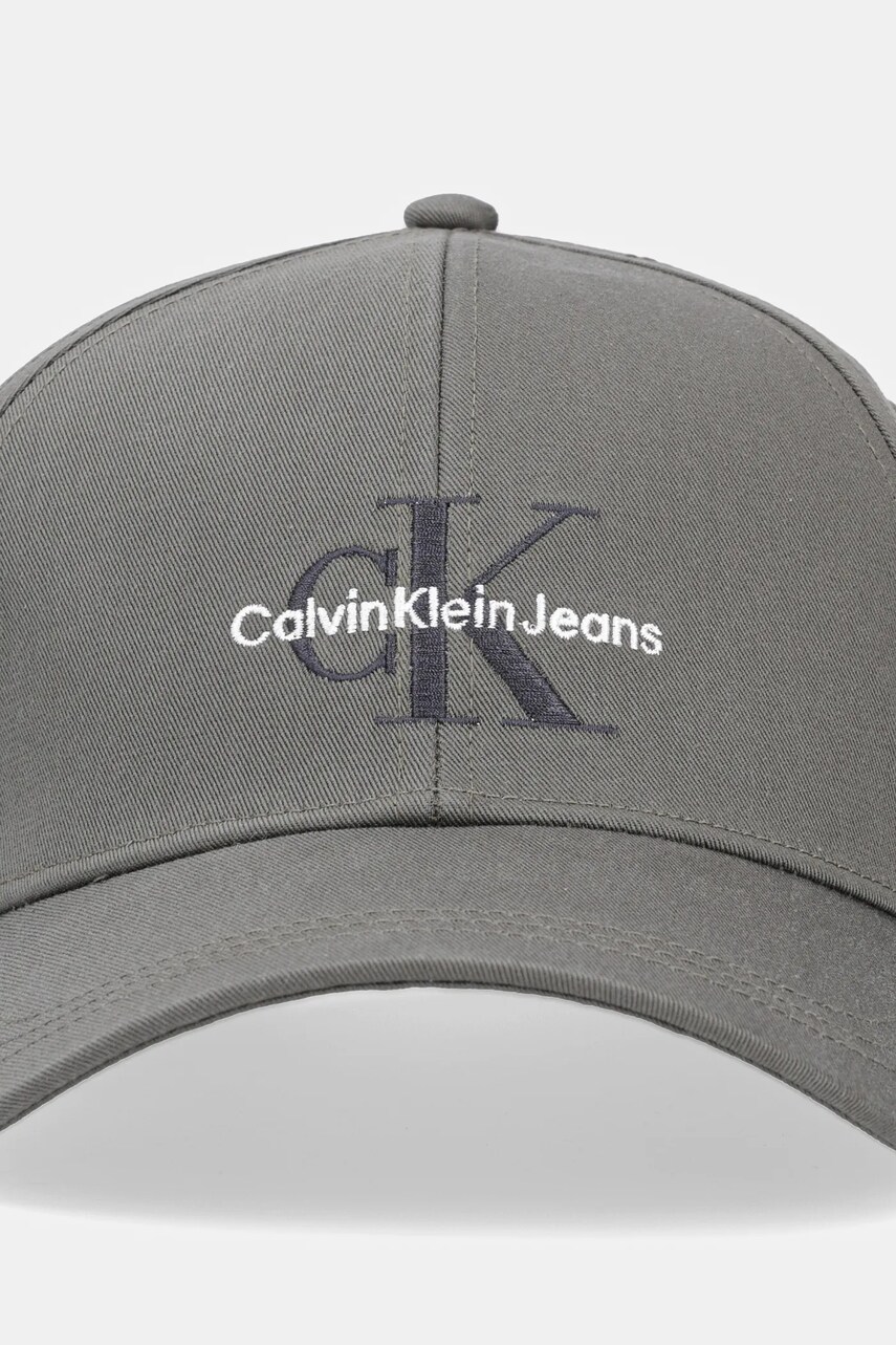 Бавовняна бейсболка Calvin Klein Jeans колір зелений з аплікацією K50K512180