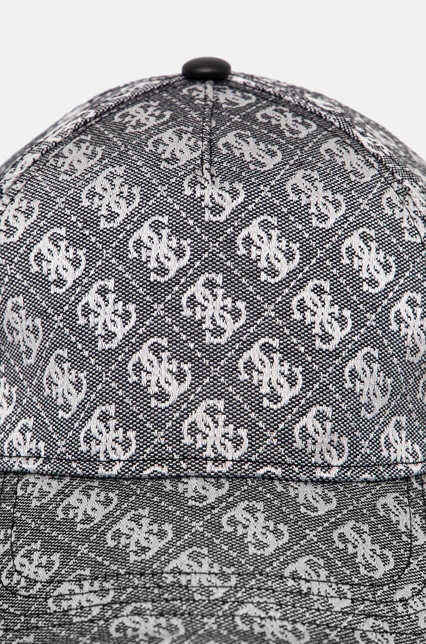 Кепка Guess колір чорний візерунок AW5155 POL03