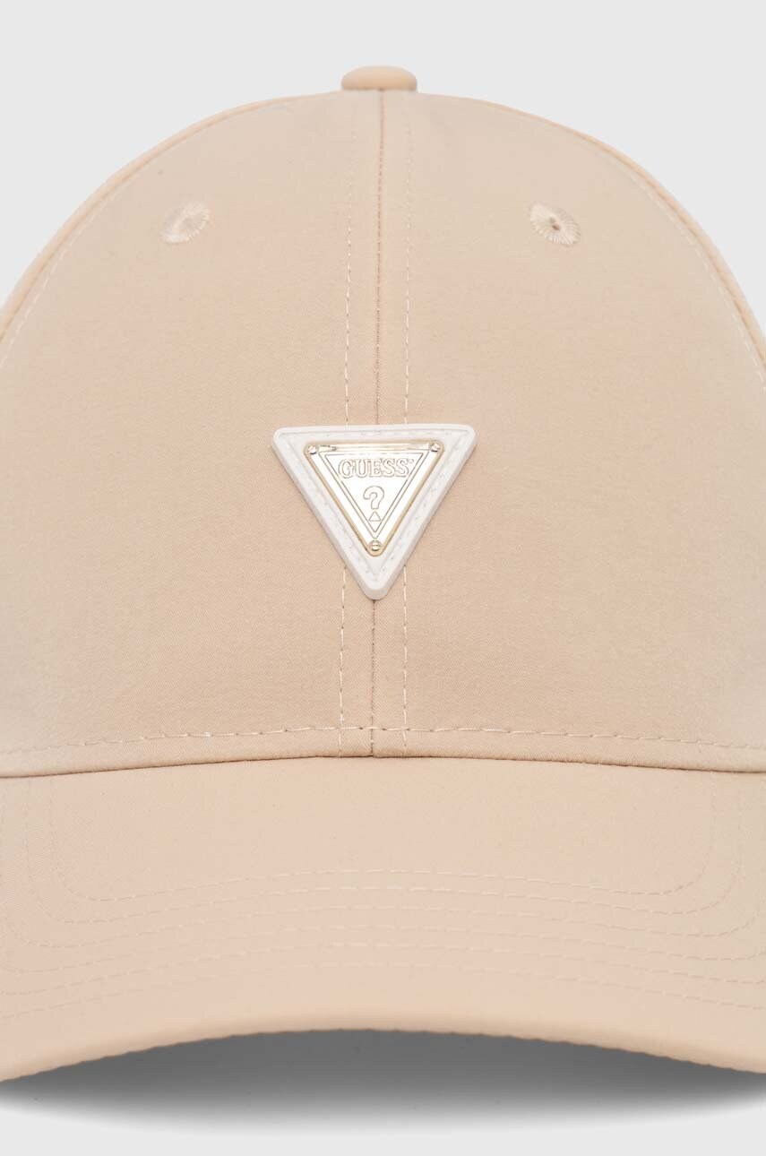 Кепка Guess NOMIE колір бежевий з аплікацією V4YZ01 WG982