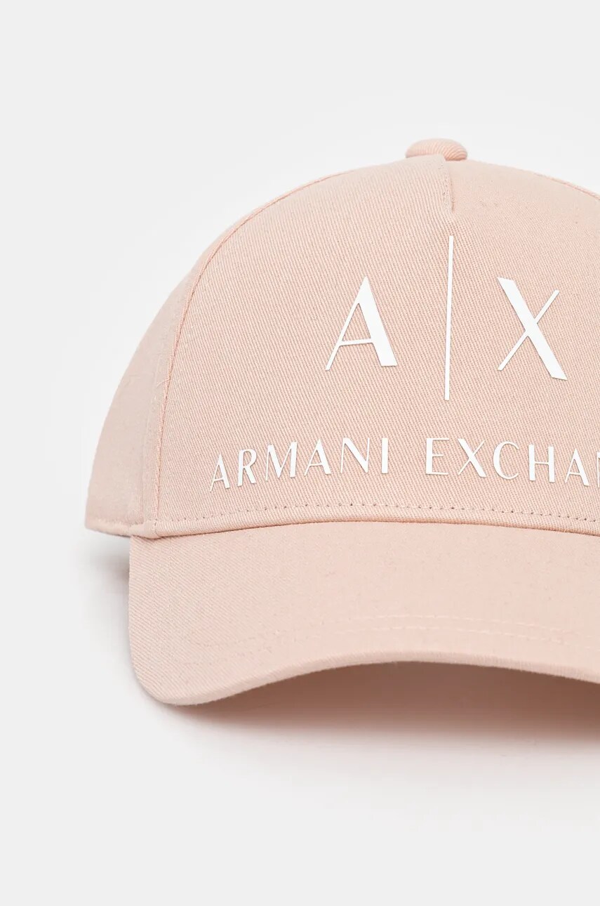 Бавовняна бейсболка Armani Exchange колір помаранчевий з аплікацією 944171 2R110