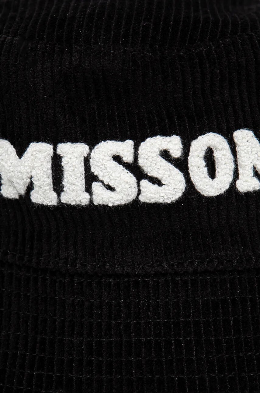 Вельветовий капелюх Missoni колір чорний з бавовни CH00COD9811