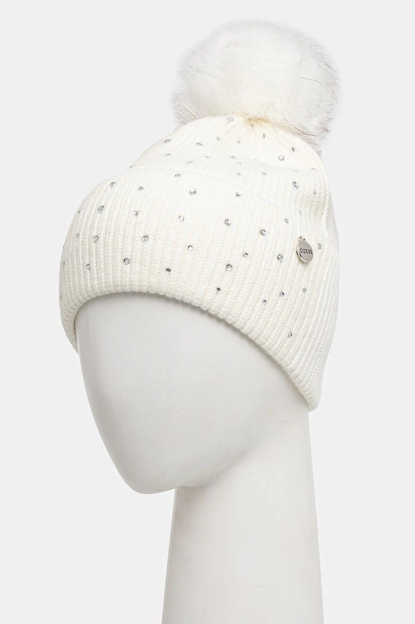 Шапка Guess колір білий  AW5213 POL01