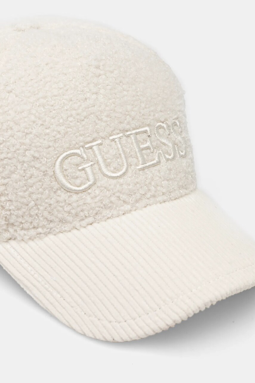 Кепка Guess колір білий однотонна AW5183 POL01