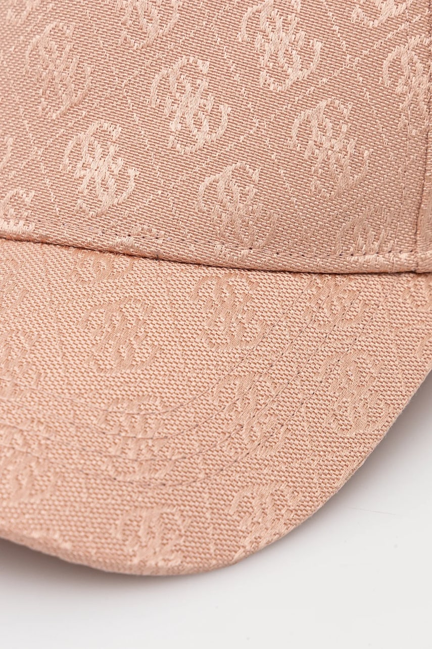Кепка Guess колір коричневий візерунок AW5184 POL03