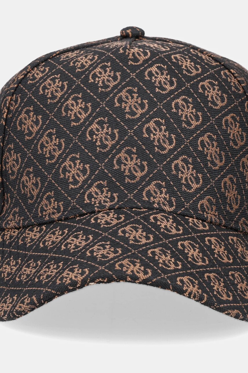 Кепка Guess колір коричневий візерунок AW5184 POL03