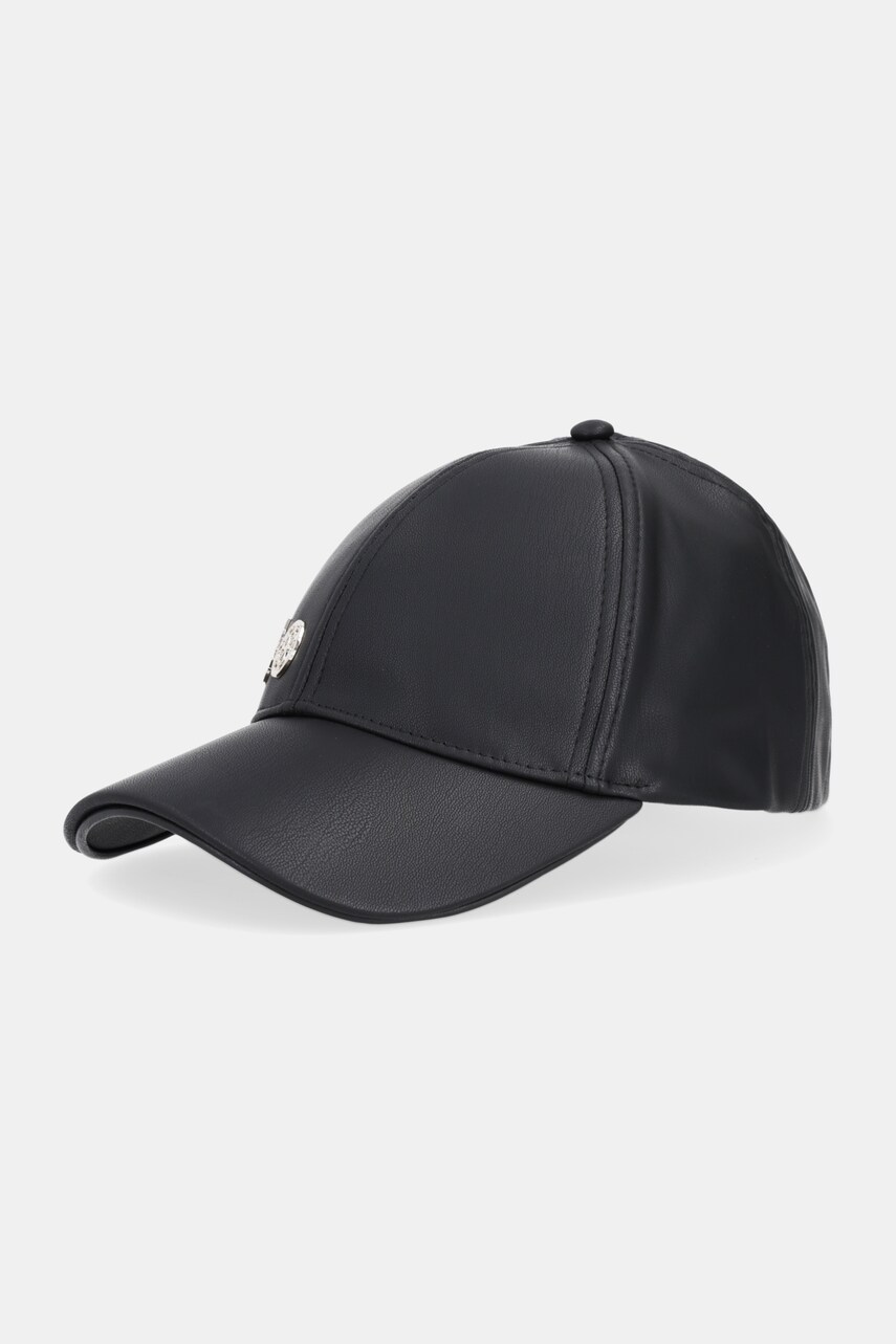 Кепка Guess колір чорний з аплікацією AW5185 POL03
