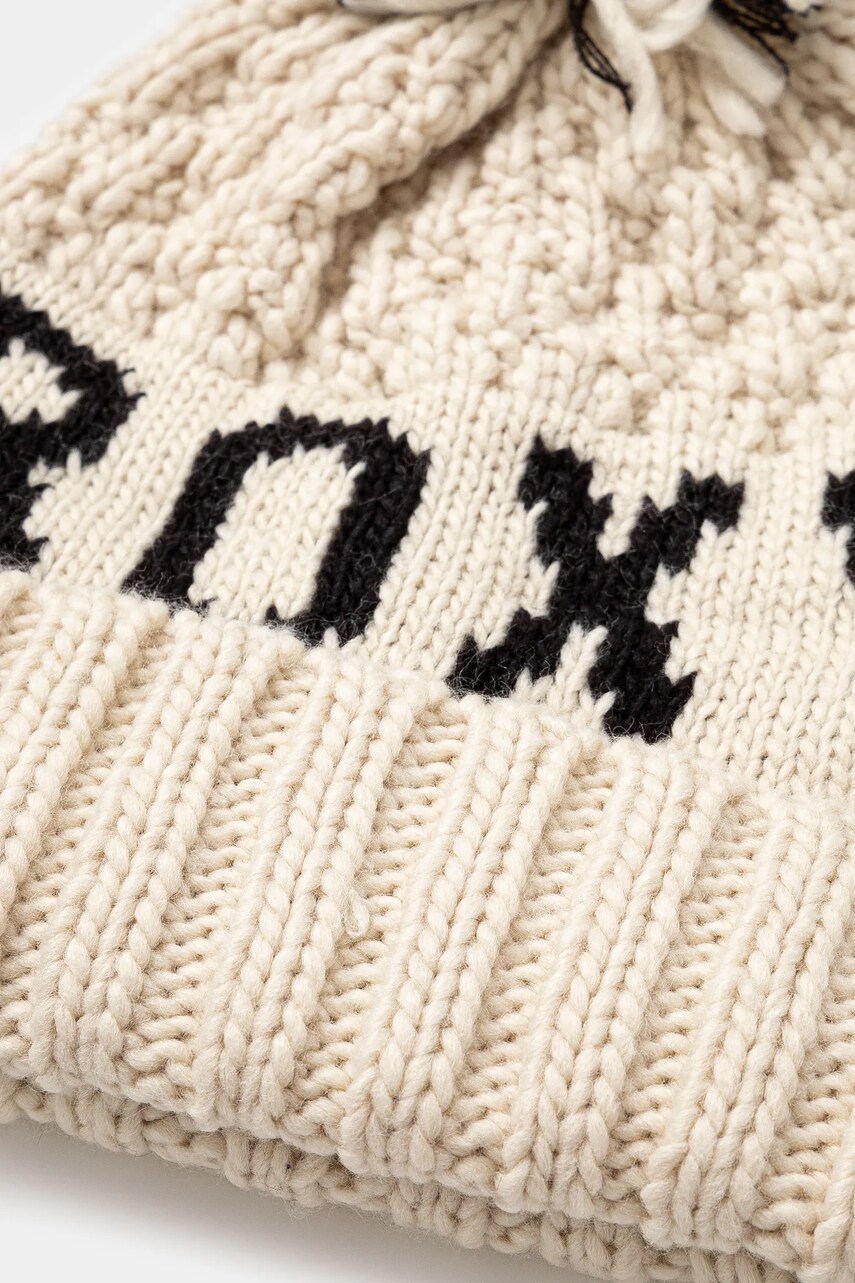 Шапка Roxy Tonic Beanie колір бежевий  ERJHA04281