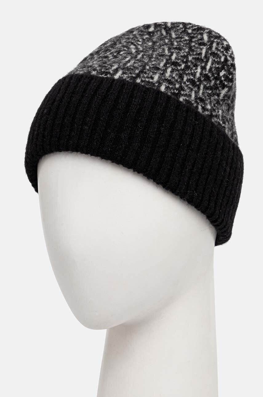 Вовняна шапка Calvin Klein колір чорний вовна K60K612595