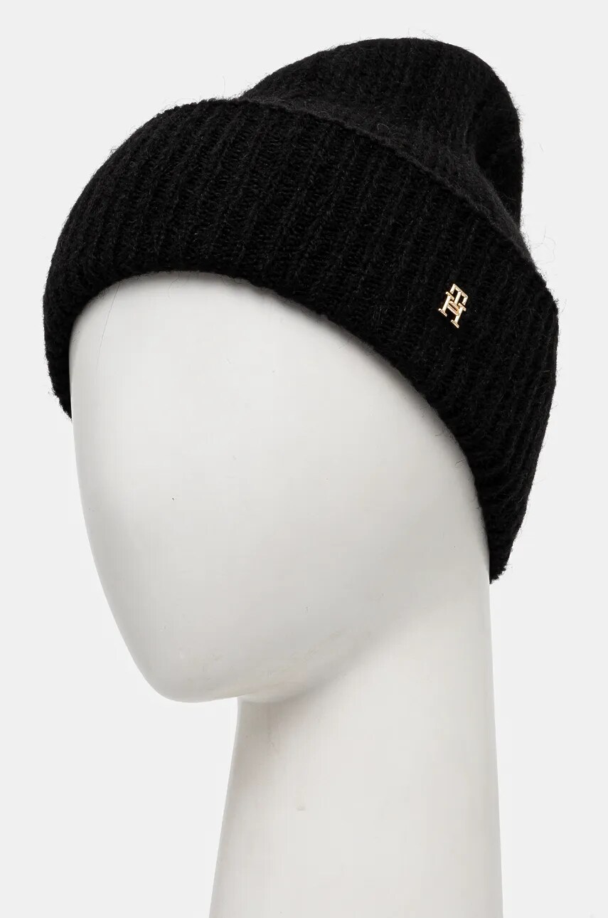 Шапка Tommy Hilfiger колір чорний  AW0AW16630