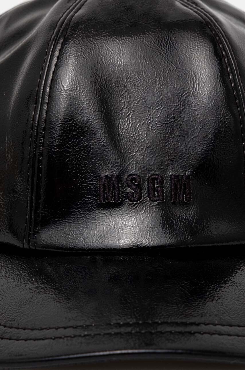 Кепка MSGM колір чорний однотонна 3742MDL03.247800