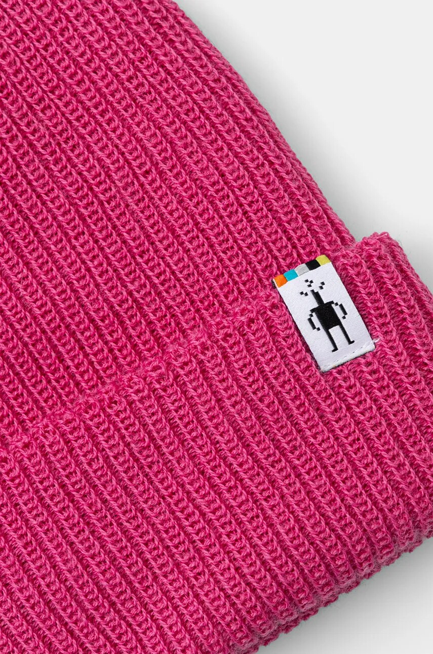 Шапка Smartwool колір рожевий вовна SW002647.D