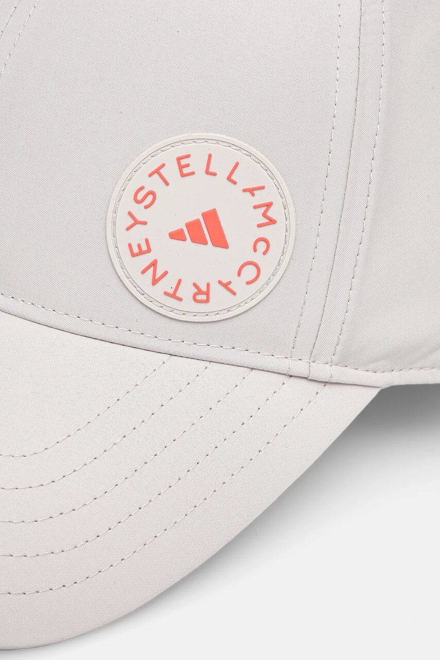 Кепка adidas by Stella McCartney колір сірий з аплікацією JF9052