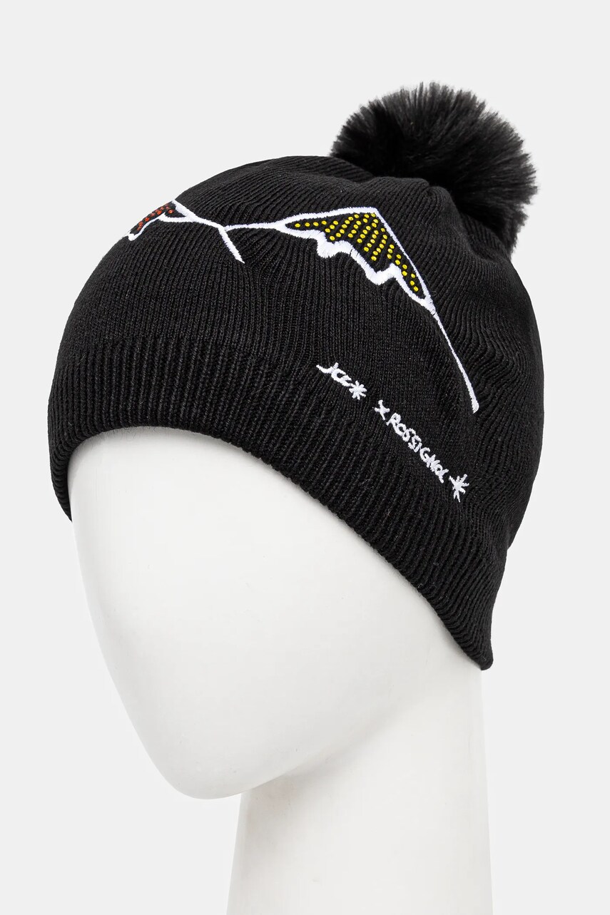 Шапка Rossignol Strassi x JCC колір чорний  RLNWH06