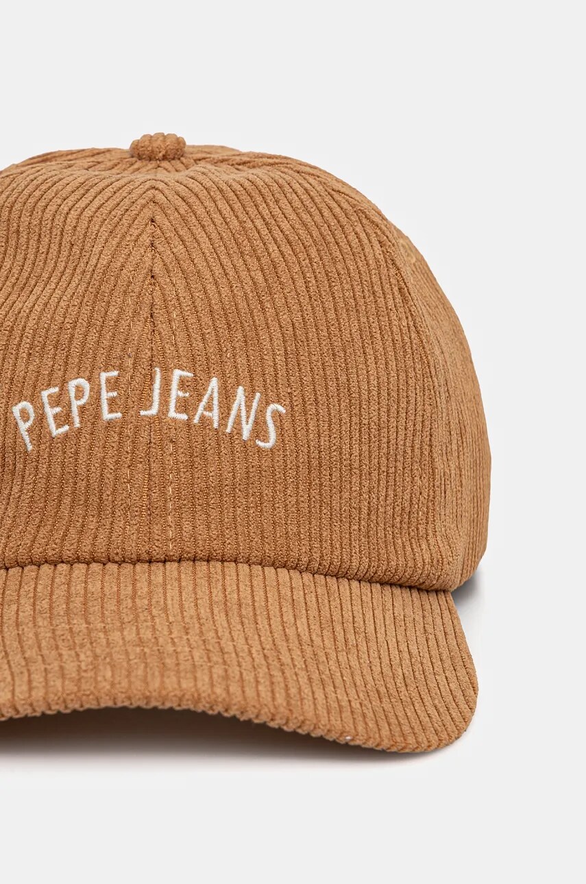Кепка Pepe Jeans WEEN CAP колір коричневий з принтом PL040354