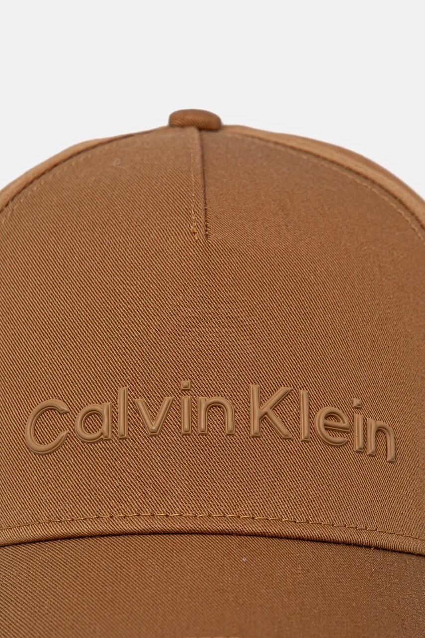 Бавовняна бейсболка Calvin Klein колір чорний однотонна K50K511987